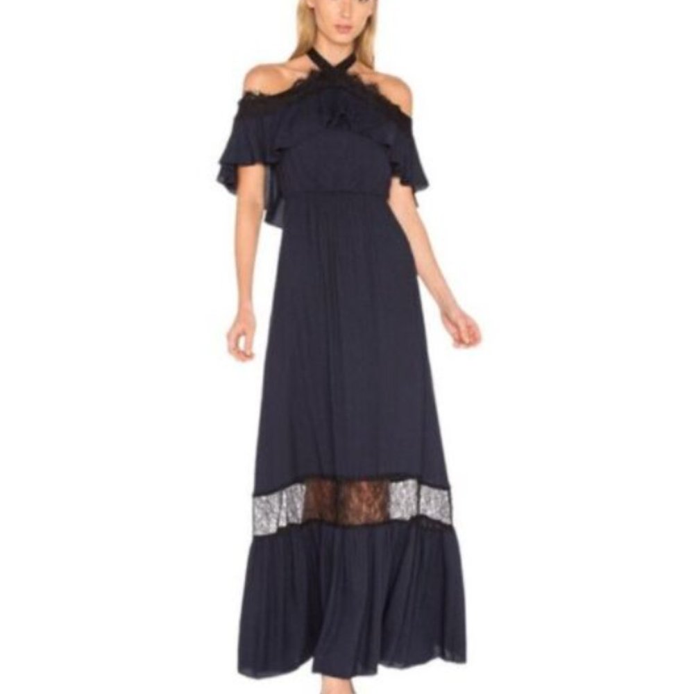 NWT Alice+Olivia Misty Halter Maxi Dress 12